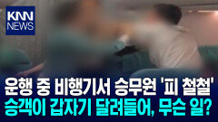 부산발 세부행 비행기서 ′충격′ 승무원 피 날 때까지 폭행한 승객 / KNN