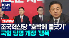 조국혁신당 ＂호박에 줄긋기＂ 국힘 당명 개정 ′맹폭′ /KNN