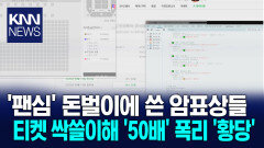 티켓 싹쓸이 뒤 웃돈 받고 판매한 온라인 암표상 검거