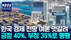 향후 한국 경제 전망은?…긍정 40%, 부정 35% 엇갈려 / KNN