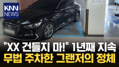 다리 불편하다고 무법 주차? 장애인 스티커 핑계 댄 빌런 / KNN