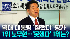 역대 대통령 공과 평가서 ′잘했다′ 1위 노무현, 현 대통령은?/ KNN