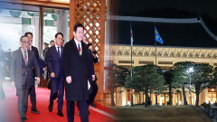 이 대통령, 청와대 첫 출근…1330일 만의 복귀