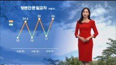 [04/23] 당분간 큰 일교차…중부, 경북 대기 건조 (권하경 기상캐스터)