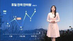 [12/14]휴일 서해안 중심 눈·비…전국 바람 강하고 추워(문지영 기상캐스터)