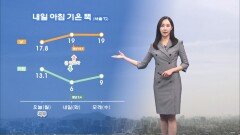 [04/20] 내일 아침 기온 뚝…전국 황사 영향 (권하경 기상캐스터)