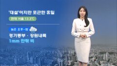 [12/07] ′대설′이지만 큰 추위 없어…초미세먼지 주의 (문지영 기상캐스터)