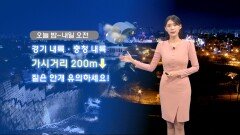 [12/06] 중부내륙 빙판길 주의하세요…밤사이 내륙 안개 (전하린 기상캐스터)