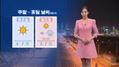 [11/14] 주말 큰 일교차…내륙 안개, 강원 동해안 건조 (권하경 기상캐스터)