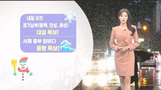[12/15] 경기 남서부 많은 눈…해상 안전사고 유의 (정다혜 기상캐스터)