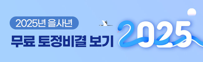 2025년 을사년 무료 토정비결 보기