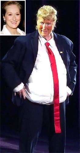 Meryl Streep transforms into Trump at gala