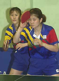 [Sydney Olympics] Women`s doubles table tennis team a dark horse