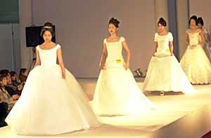 Wedding fashion on display