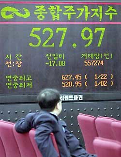 Stock prices plummet on Big Board`s free fall