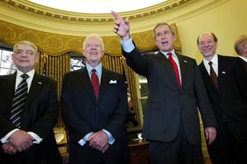 Bush with Nobel Laureates