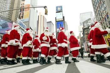 Some 100 Santa Clauses for This Winter