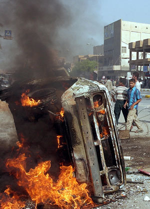 We Want Jobs, Riot in Baghdad
