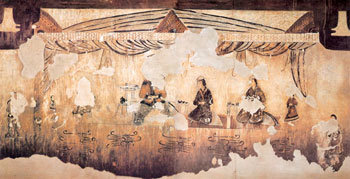 Sending Their Lovers to the Battlefield
Two Women Wipe Their Tears Away