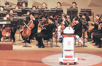 `Rozart` the Robot Conductor on the Stage