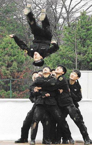 Capital Defense Corps Practices Martial Arts