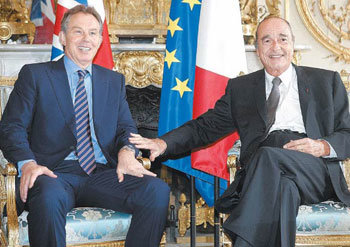 Outgoing Leaders of the U.K., France