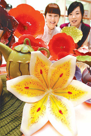 Meal Served on a Flower