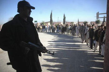 Heavily Guarded Polls in Pakistan