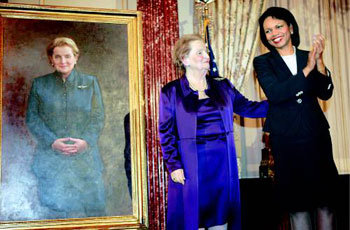 Fmr. Secretary Albright Stands by Her Portrait