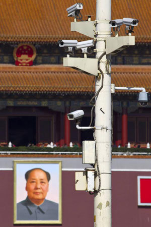 Security Cameras at Tiananmen Square