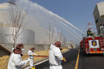 Safety drill at nuke plant