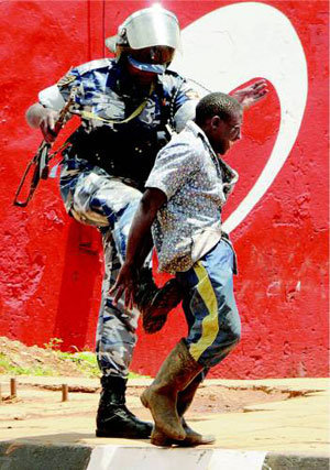 Violent crackdown in Uganda