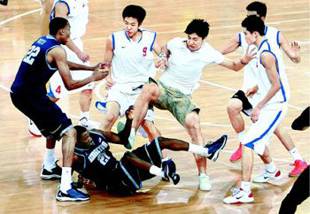 Basketbrawl in Beijing