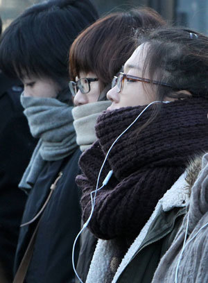 Minus 10 degrees in Seoul
