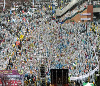 Taxi strike in Gyeongsang provinces