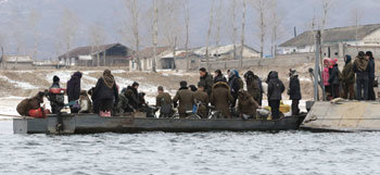Bartering near the Yalu River