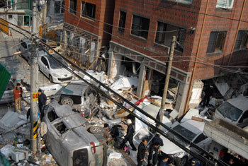 LNG gas explosion in Seoul suburb