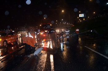 Drive safely on a rainy day