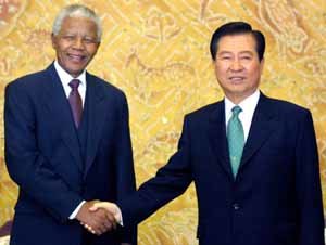 만델라, 대북 화해정책 지지