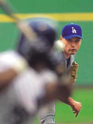 박찬호 5년 연속 10승 달성