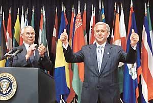 부시 엄지손가락 화답