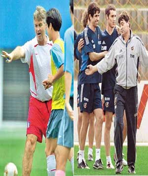 히딩크와 카마초 감독