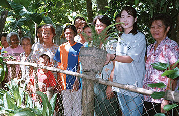 폭염-밀림과 싸우며 돼지치고 화초심고