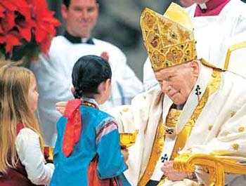 교황 성탄미사 어린이에 축복을