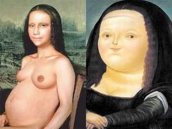 어? 모나리자가 임신을 했네