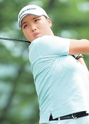 전미정, 국내프로 최소타 기록