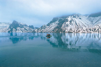 9월 천지는 눈천지