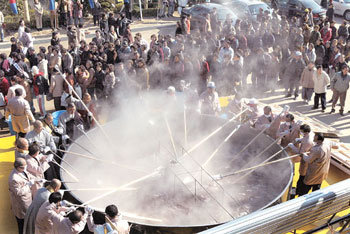 4만2000인분 초대형 팥죽