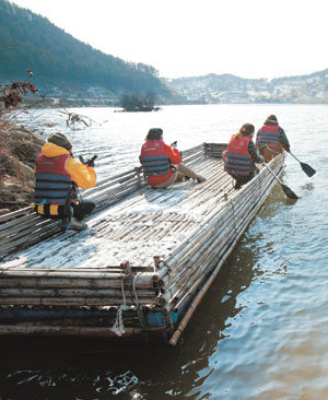 전남 구례 뗏목즐기기