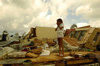 미동남부 허리케인 강타 나 어떡해
